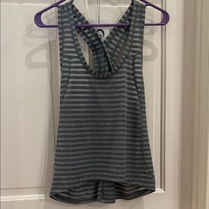 ZYIA Gray Nimbus Split Back Tank